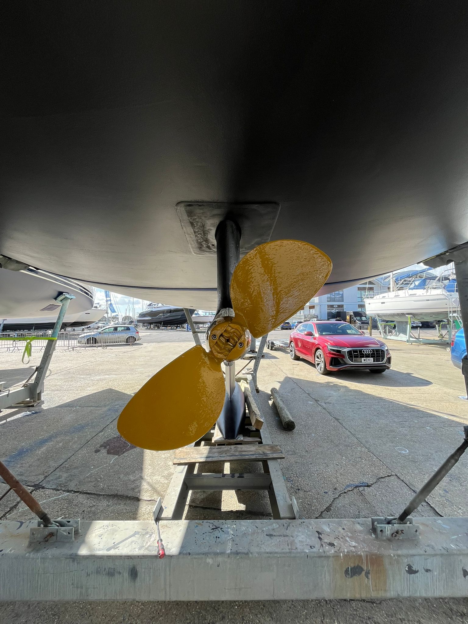Recent maintenance project at Adams Yacht Services