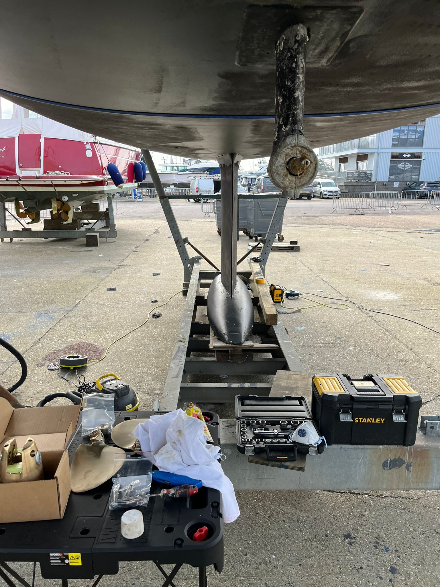 Precision repair and surface preparation — Adams Yacht Services